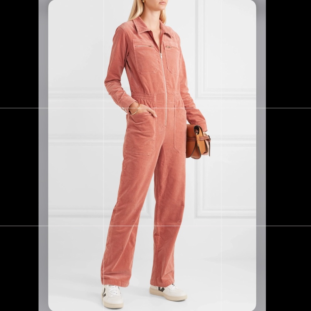 LF Market corduroy long sleeve boiler jumpsuit